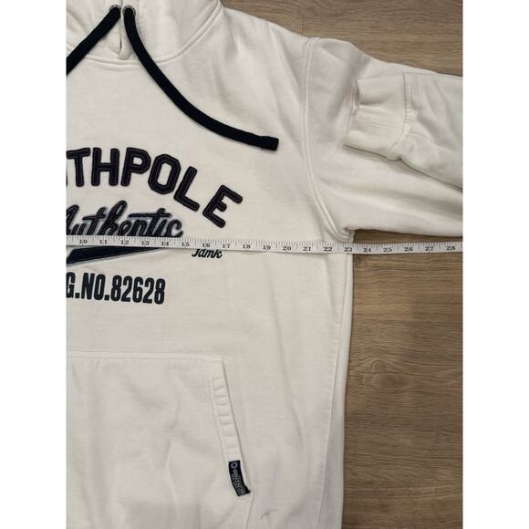 Vintage Y2K Southpole Adult L White Hoodie Sweatshirt Men’s Hip-Hop Spellout - Picture 6 of 8